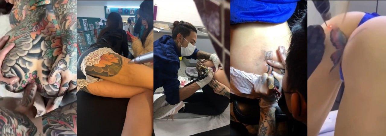 盘点各路 精神妹社会姐纹身！纹逼纹奶子 只为彰显母狗风范！-3