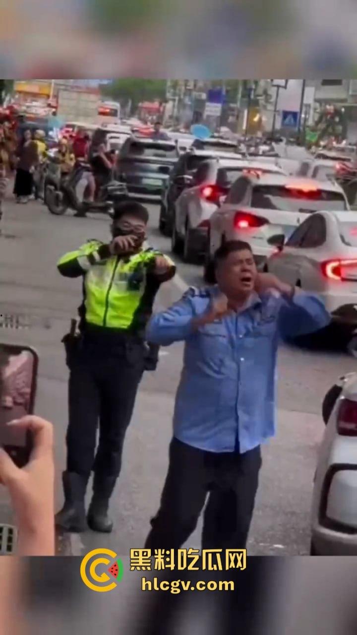 警察打交警你敢信？东莞市长安万科长青街上演交警PK公安大场面 便衣辅警装假警对其殴打！-7