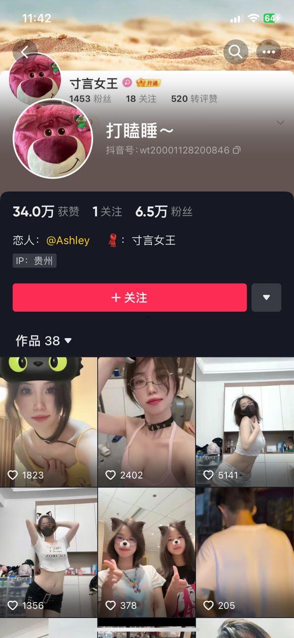B 站抖音 Ashley 打瞌睡 寸言女王 极品反差大学生 大尺度淫荡露点赤裸勾引 多部合集-2