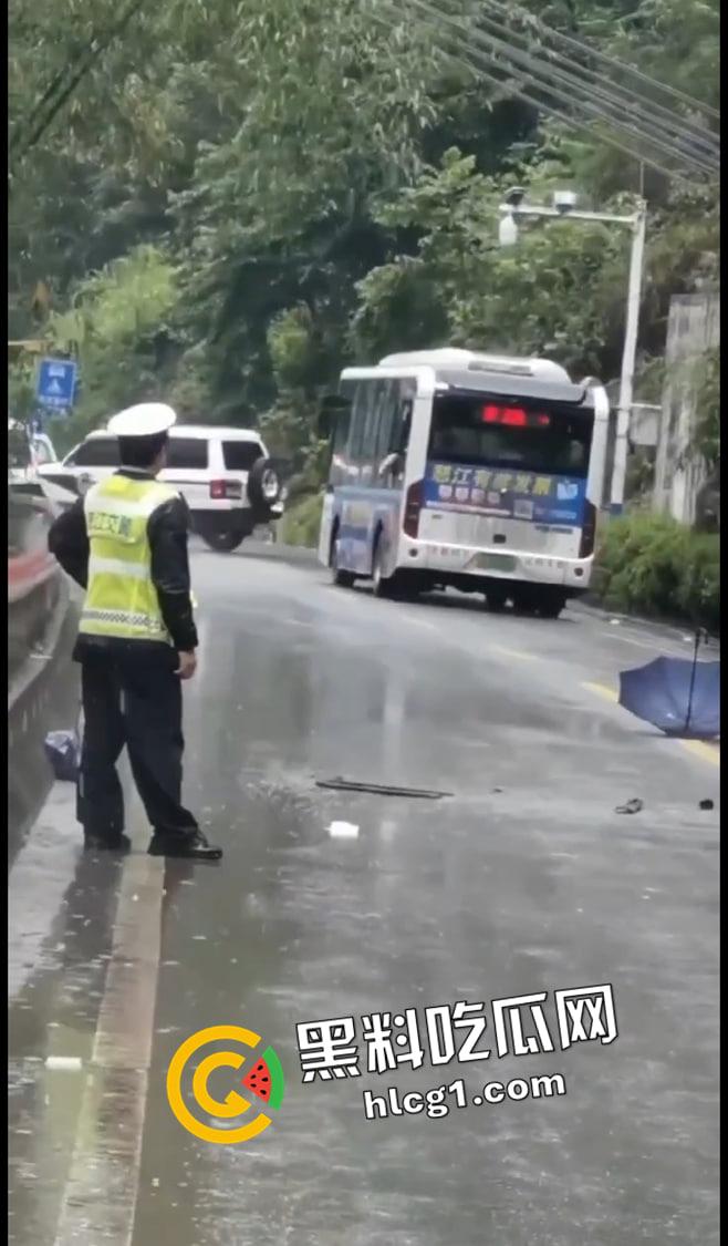 怒江车牌山体坠石砸中公交车 女子当场毙亡 现场视频流出-3