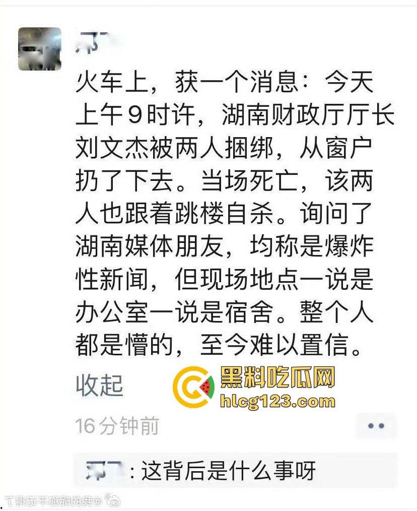 湖南财政厅长刘文杰离奇坠楼死亡！政协委员涉案，新闻被迅速封杀，真相成谜！-7