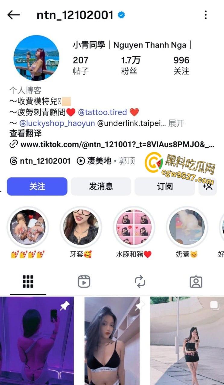 IG高颜值模特【小青同学】，早期约炮视频流出，含情脉脉的口交舔屌，淫语娇喘反差感炸裂至极！-1