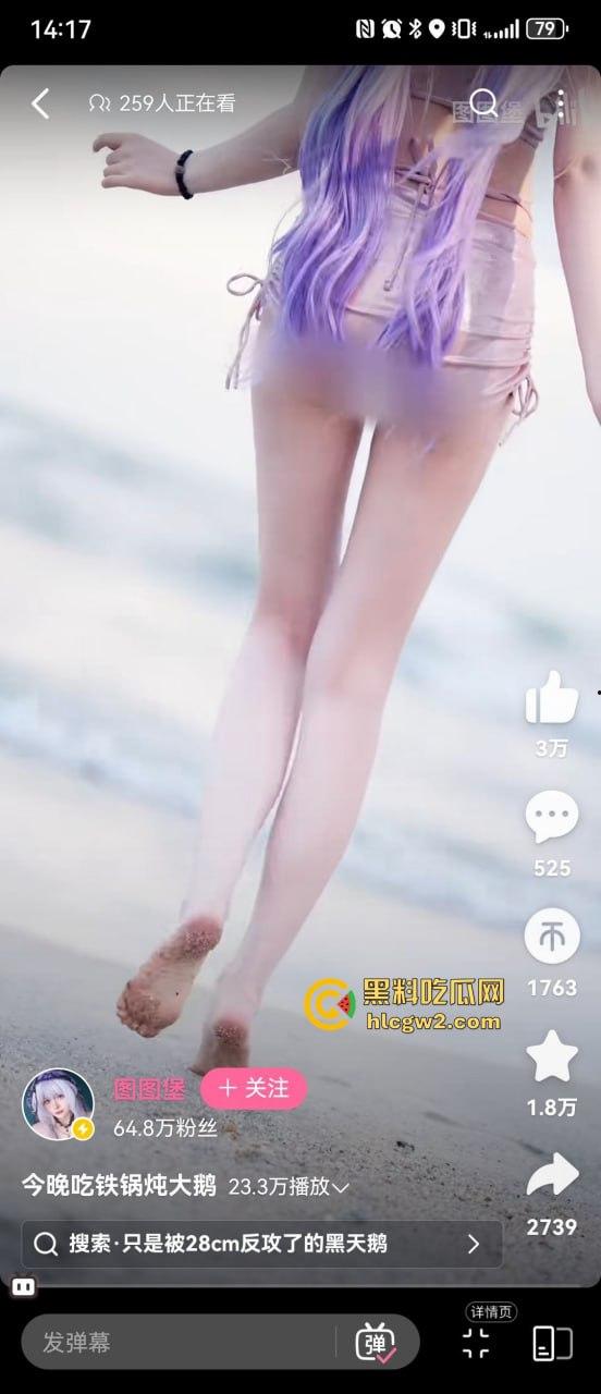 B站主播『图图堡』海边真空写真爆出，美鲍都快从比基尼里蹦出来，有没有鉴鲍大师给个评价，这品相算极品吗？-3