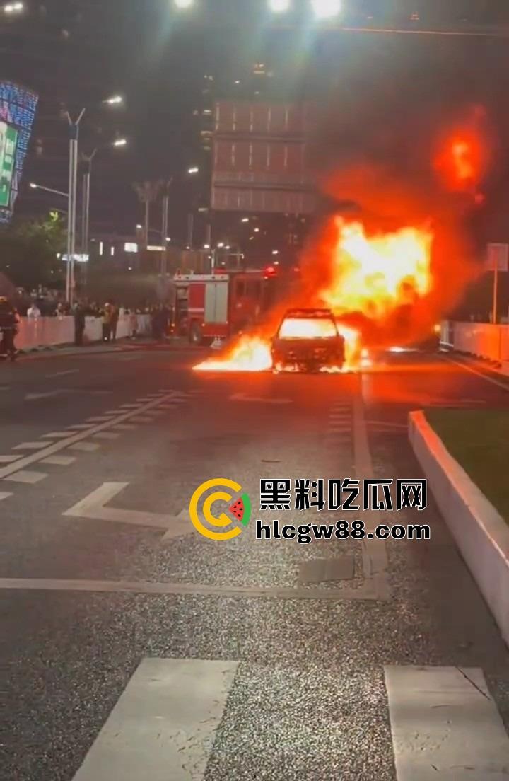 广州南村万博警车大火狂烧成火球，现场围满吃瓜群众狂拍视频，这火势真是牛逼大了！-4