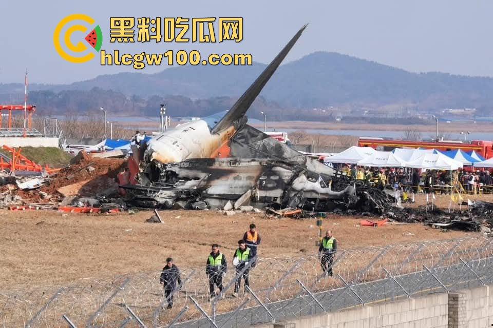 韩国济州航空坠机惨剧，因一只鸟导致181人中179人丧生，仅尾部保留形状，2名机组人员侥幸生还！-7
