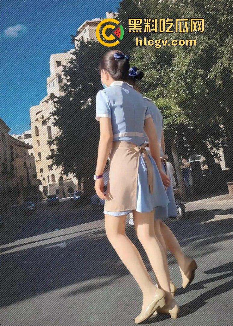 空姐都没这骚！好利来黑丝小姐姐被玩疯了！工装直接干成情趣服，肉丝长腿一顿爆操，想想都上头！-42