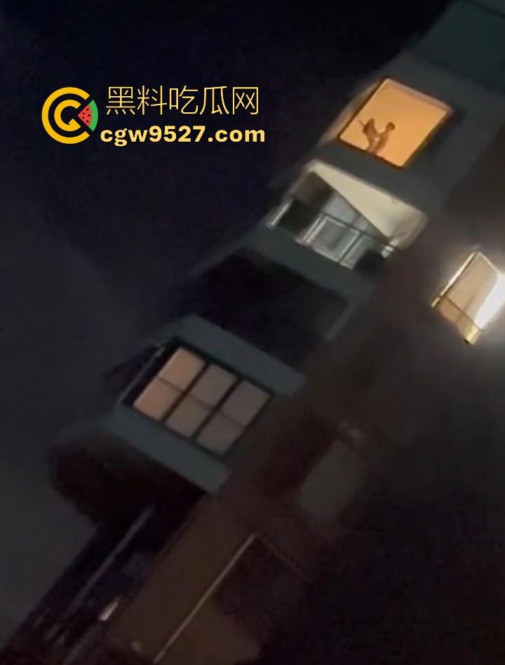 杭州某小区深夜窗前上演火辣性爱大戏，极品身材扶墙后入，各种动作变换不断，靡剪影在灯光下若隐若现！-4