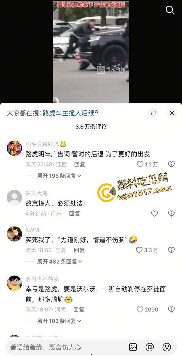 大型纪录片【路虎宣传片】持续为你播出，路虎大哥见义勇为撞翻持刀男子，后退瞄准机会就撞上去，难怪你能开路虎！-1