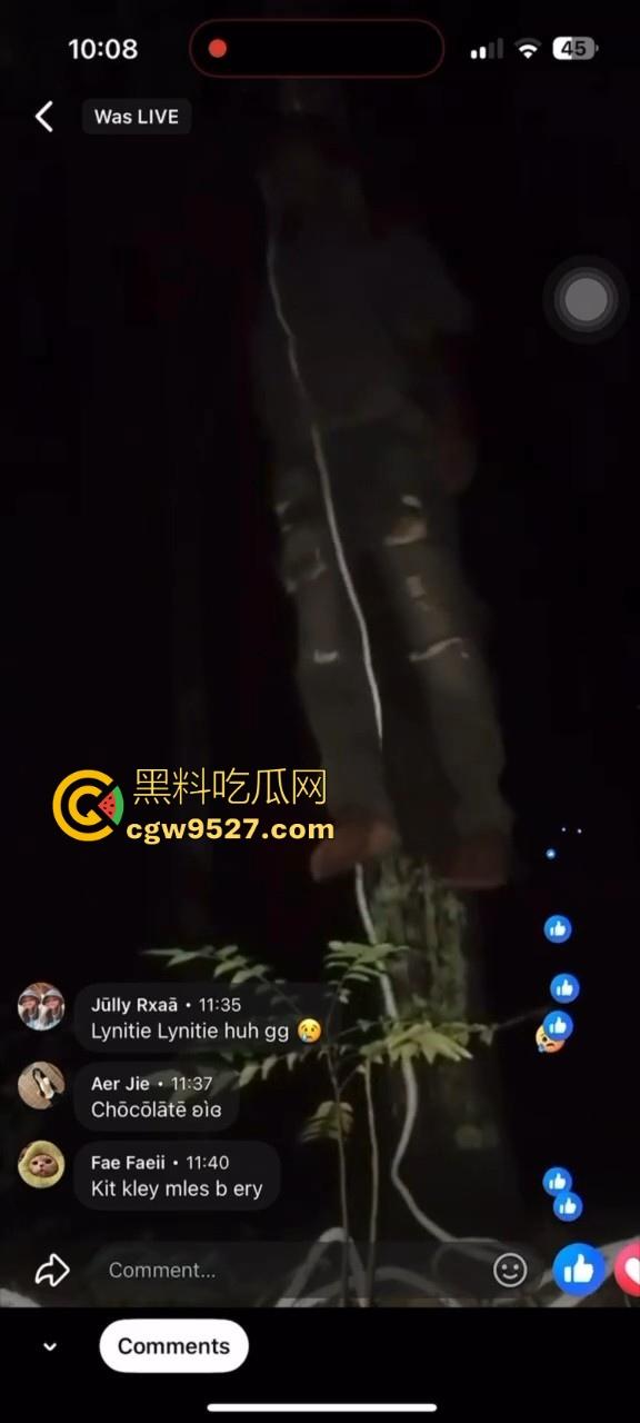 柬埔寨主播Facebook直播上吊，和女友分手导致的，年纪轻轻因感情想不开，也是个狠人！-4