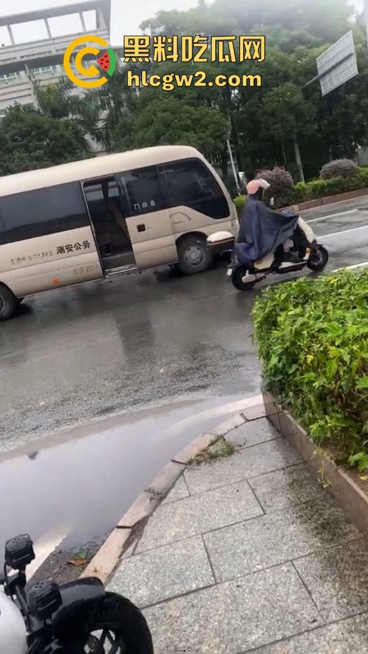 广东潮州公务车撞死逆行摩托男 暗访变肇事 全警车都出动了-8