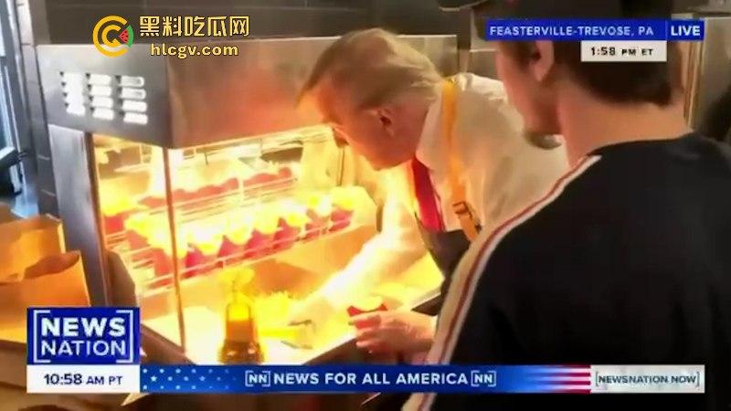 为大选造势 特朗普变身麦当劳打工仔炸薯条 一系列骚操作给哈里斯看懵了-2