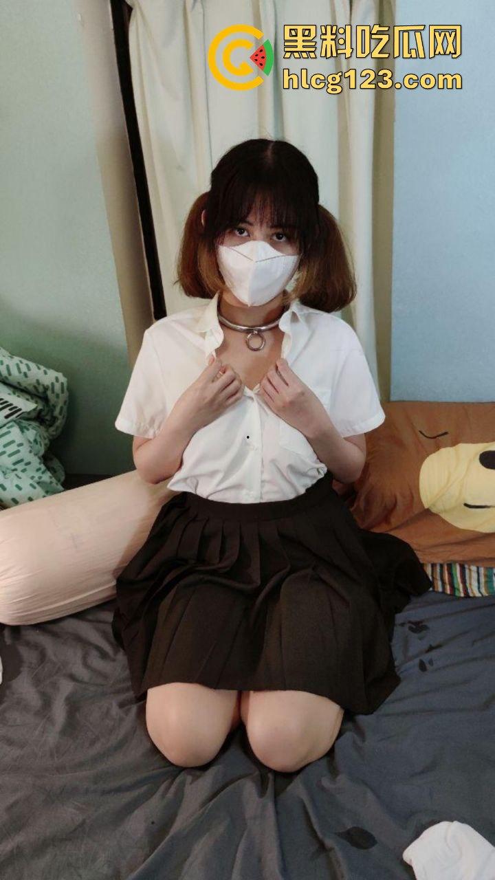 清纯乖乖女变身蒙眼小母狗!后入啪啪调教让人爽翻天,菊花都快玩烂了!-8