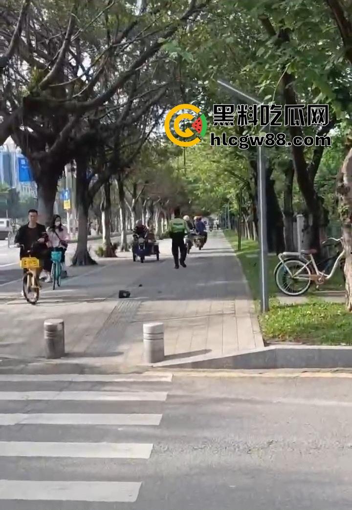 广州电动车整治引爆街头战火，交警暴力执法引众怒，市民直接干翻警车轮胎放气反击！-9
