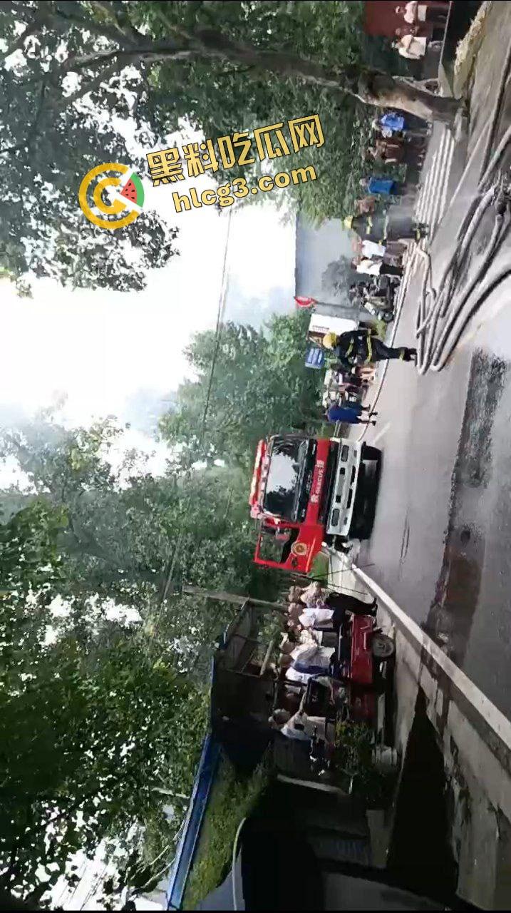 成都崇州施家坝农场 腊肉店起火！浓烟滚滚 火炎焱燚 为中元节做准备！-2