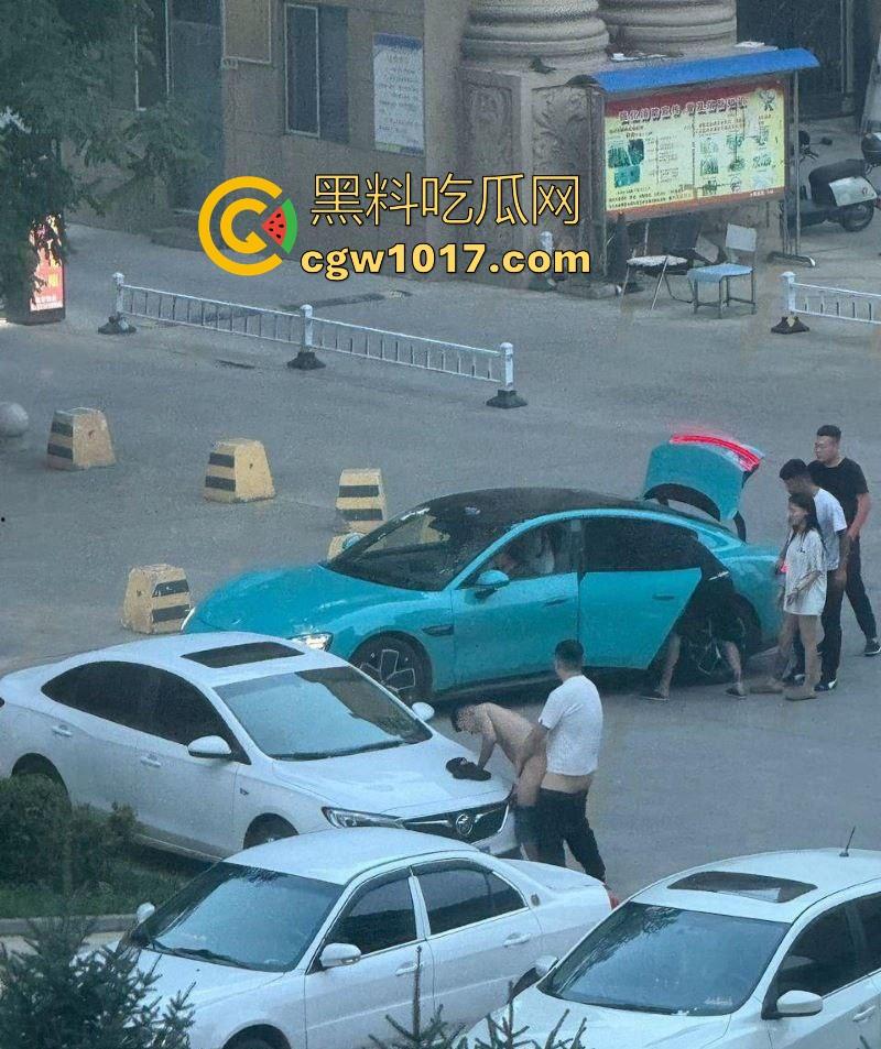 蓝色小米SU7男同野战视频曝光,光天化日俩男在车头大战,后入翘臀猛怼狂干,完全无视围观人异样眼光,小米SU7车震首选!-4