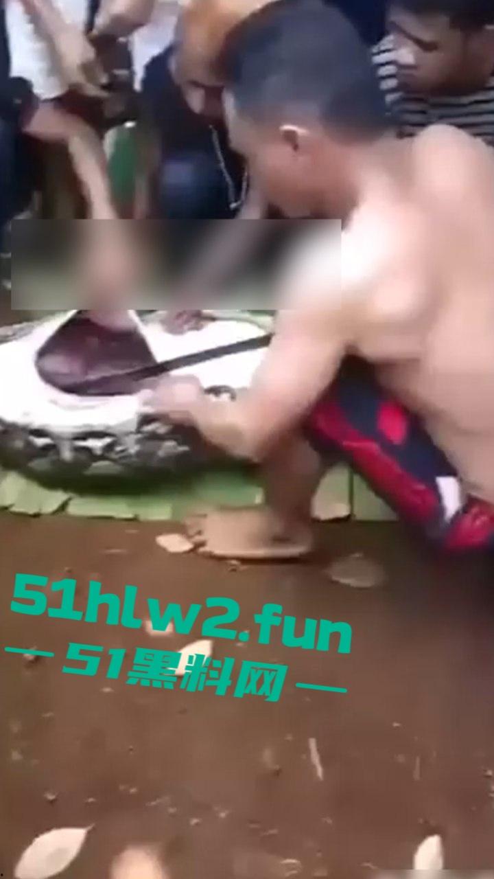印尼猎奇事件，一妇女在回家途中遭蟒蛇袭击，将其缠绕致死后将妇女吞入腹中被村民发现将蟒蛇打死。-2