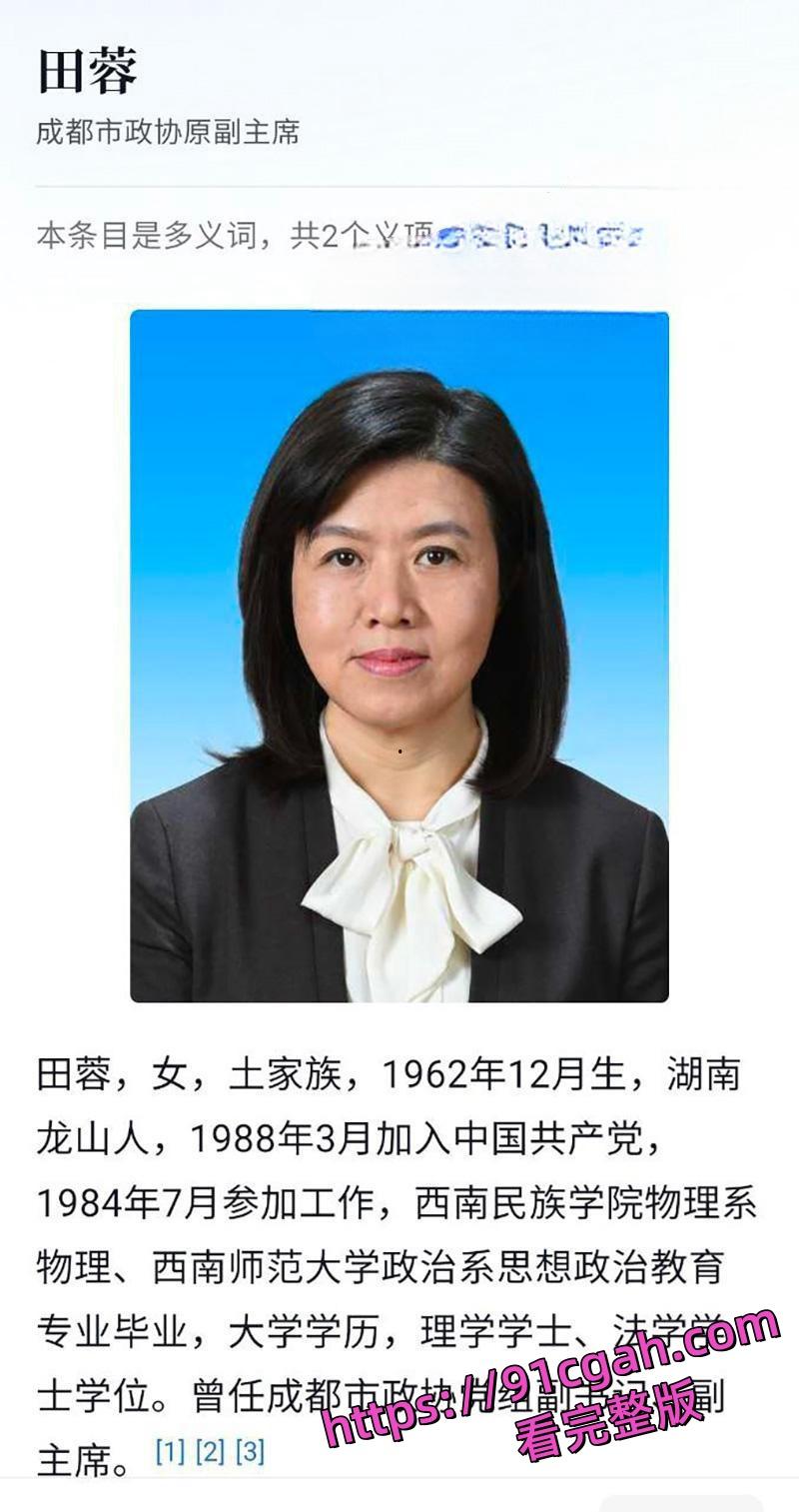 封杀谭谈交通的始作俑者 四川正厅级干部女贪官田蓉被双规给领导当肉便器 性爱视频被全网曝光！-2