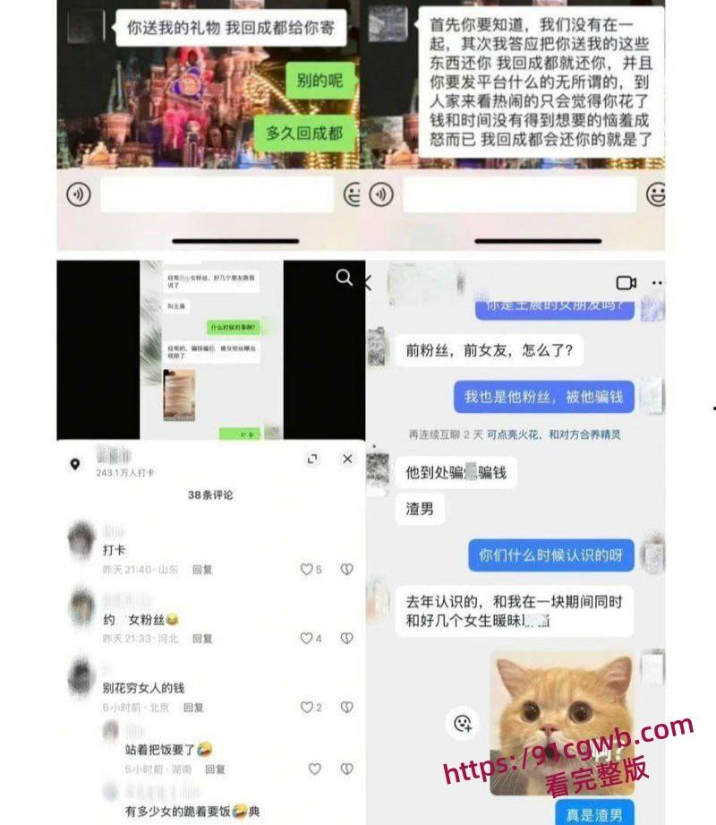 抖音20万粉男网红王晨长期骗钱骗炮女粉丝 多页PPT怒撕渣男伪装 大量聊天记录及性爱视频曝光实锤-16